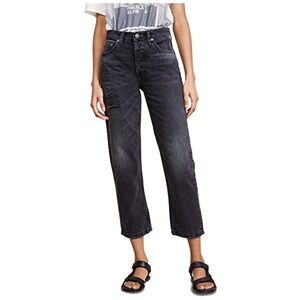 Boyish The Tommy High Waisted Crop Rigid Straight Jean / Octopussy Wash Charcoal